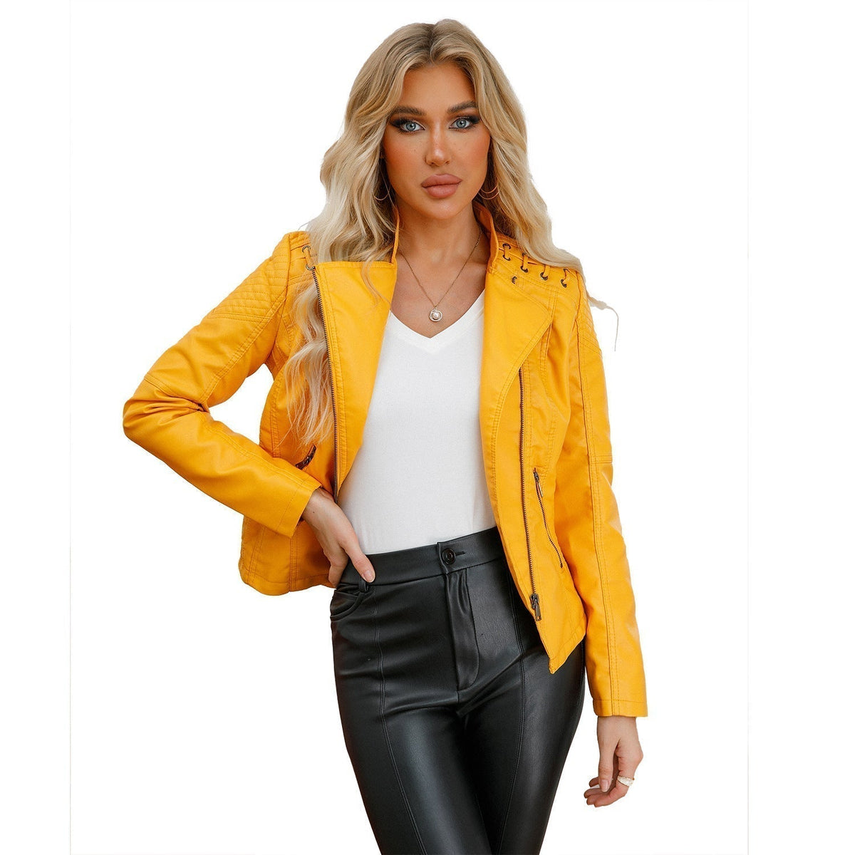 Cleo - Washed lambskin jacket