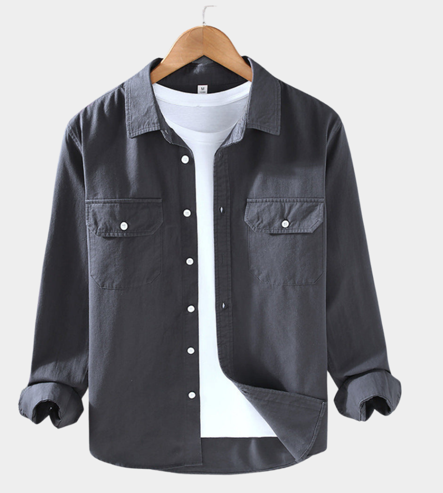 Grant | Relaxed Fit Overshirt with Button Front