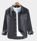 Grant | Relaxed Fit Overshirt with Button Front