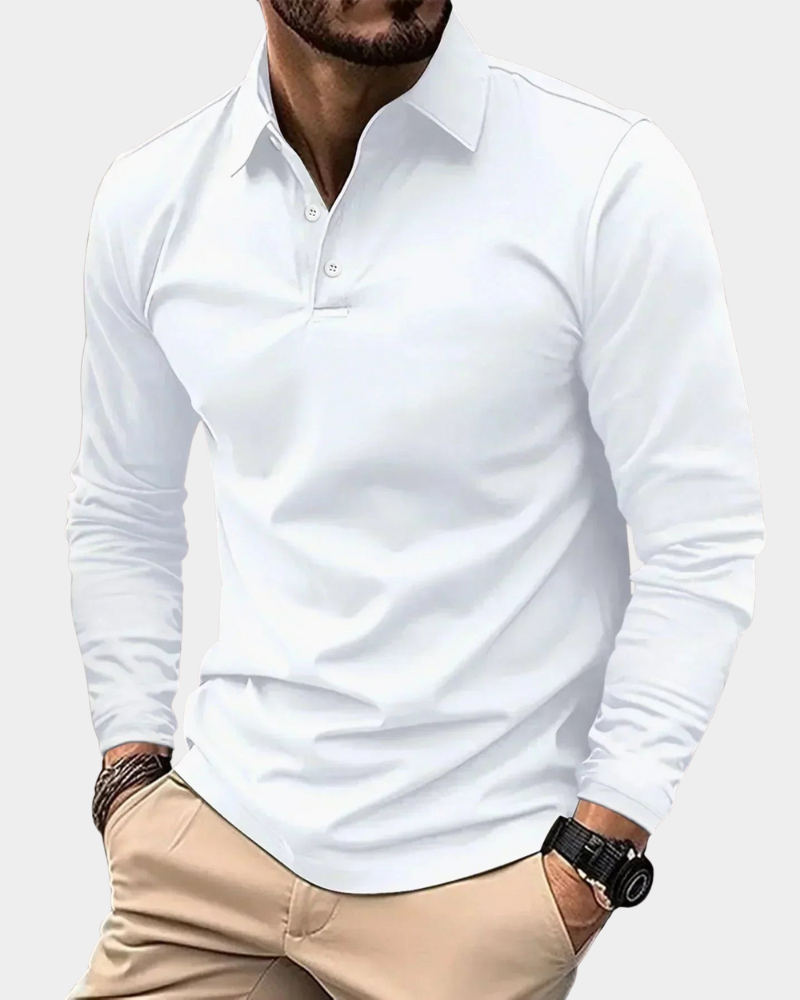 Sullivan | Long Sleeve Polo Shirt in Slim Fit