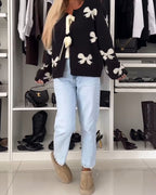 Florentine - Elegant Knot Cardigan