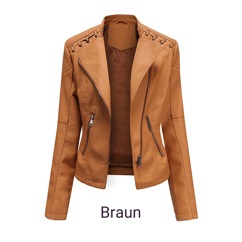 Cleo - Washed lambskin jacket