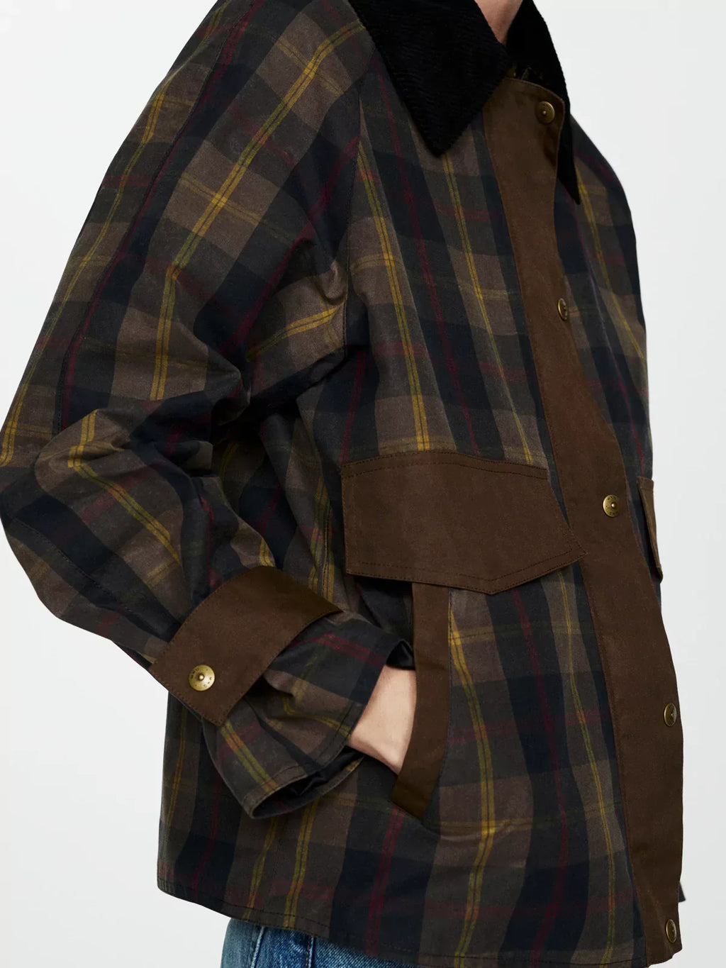 Jolijn - Women's Checked Straight Jacket