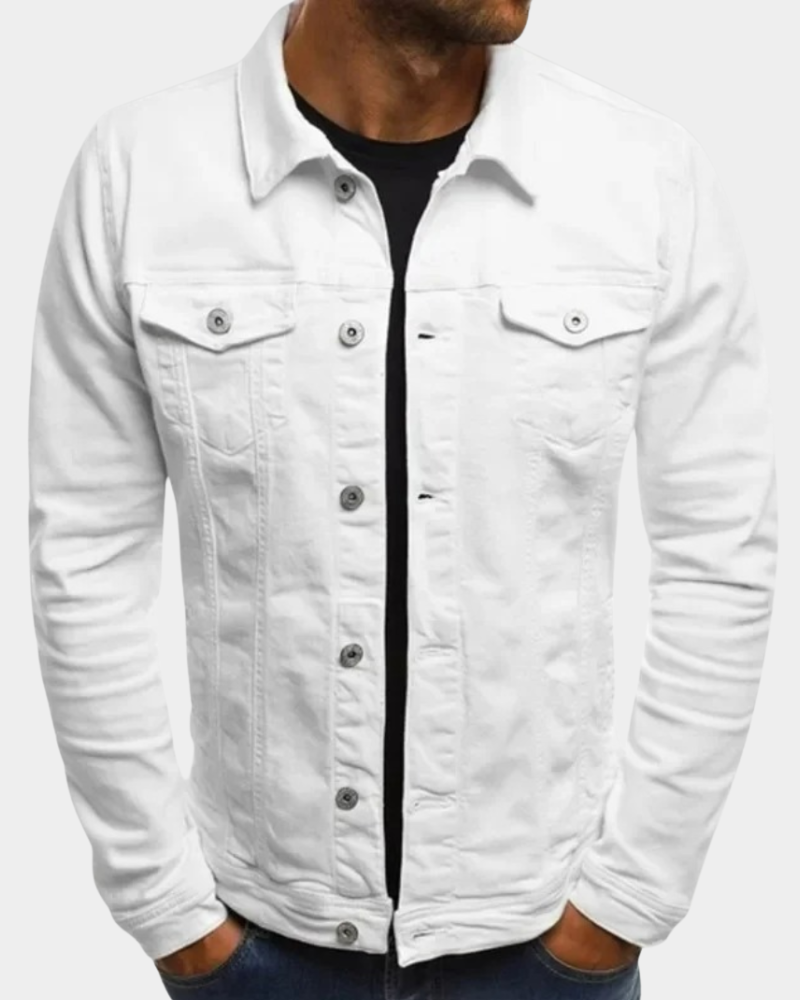 Noel | Overshirt with a Point Collar and a Button Front