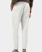 Cormac | Pleated Trousers with Turn Up Cuffs