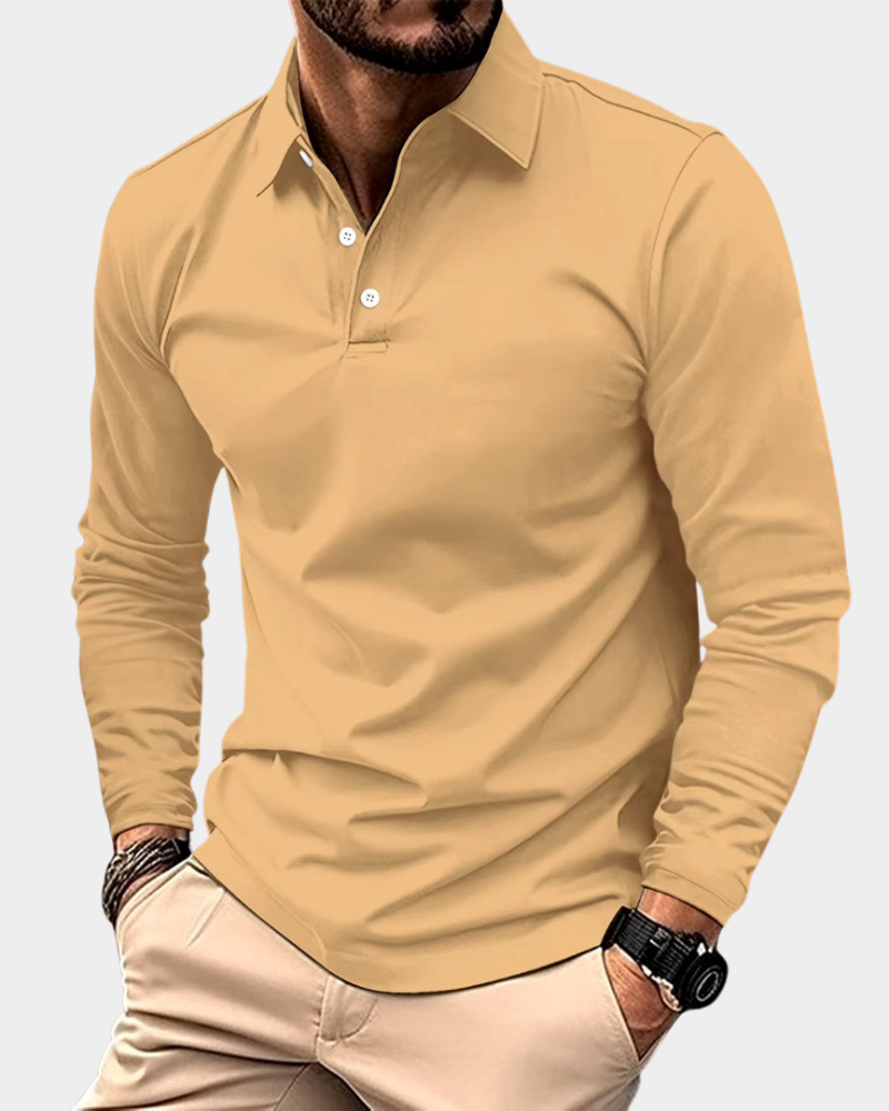 Sullivan | Long Sleeve Polo Shirt in Slim Fit