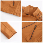 Cleo - Washed lambskin jacket