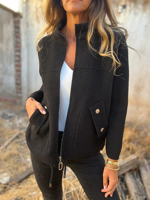 Avelora - Limited Offer Women's Jacket with High Collar and Pockets