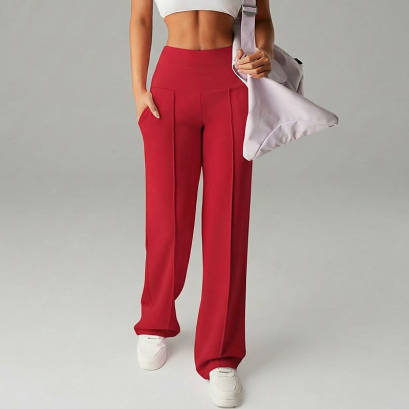 Niselle - Women's Plain Straight Leg Trousers