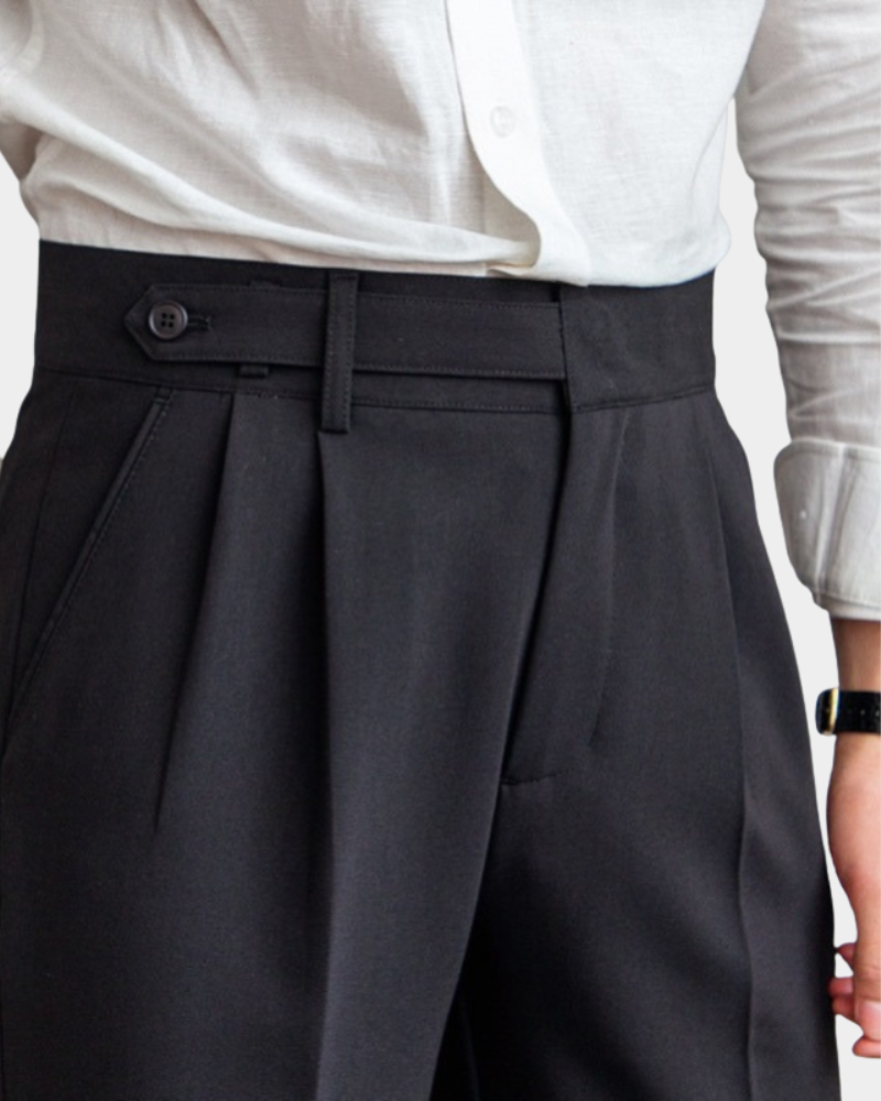 Tobias | Pleated Dress Pants with Straight Leg
