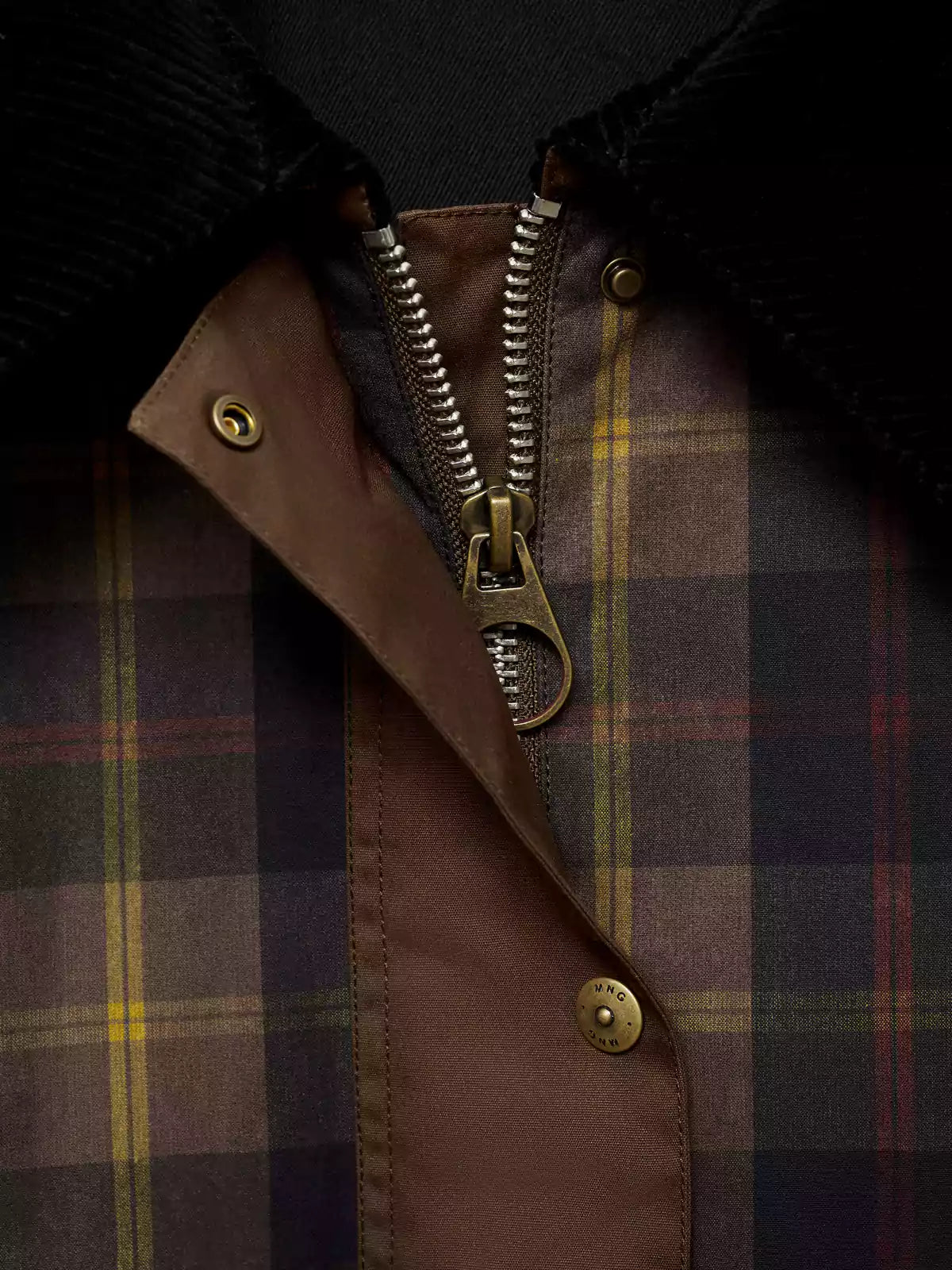 Jolijn - Women's Checked Straight Jacket