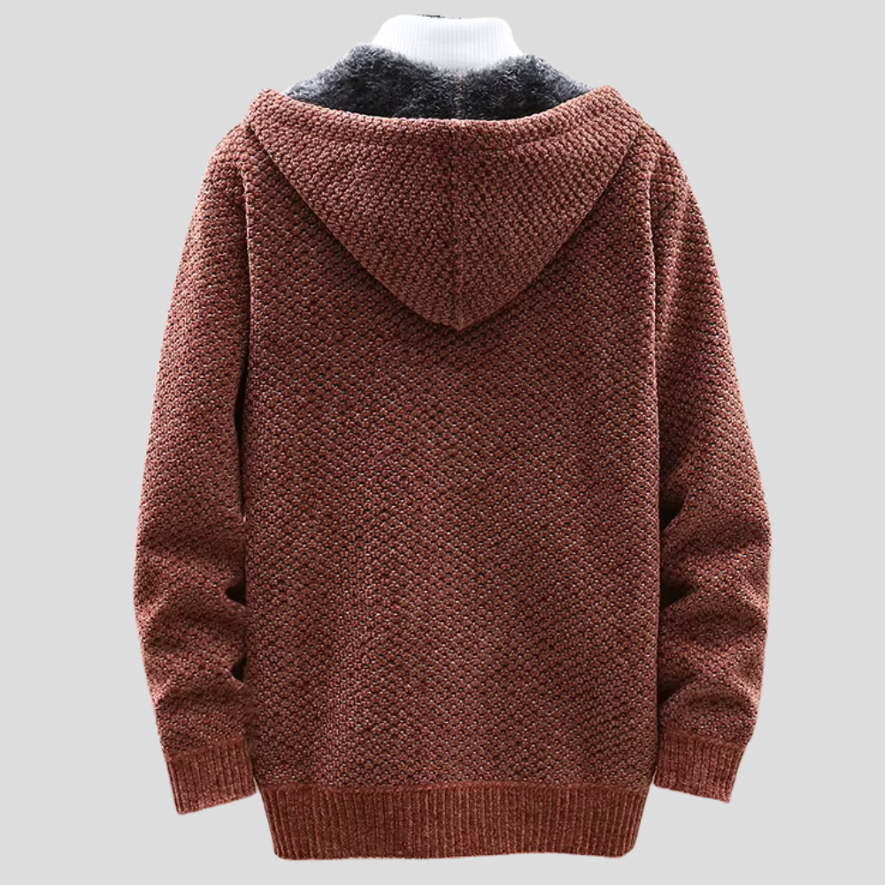 Beckett | Textured Knit Fleece Hoodie