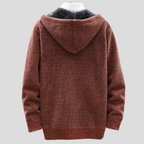 Beckett | Textured Knit Fleece Hoodie