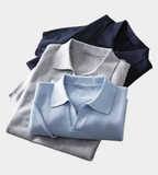 Elijah | Knitted Polo Shirt with Open Collar
