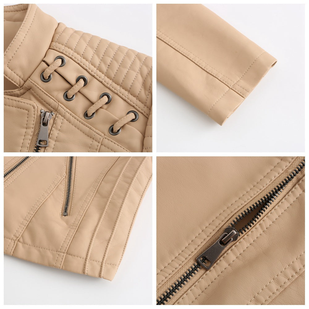 Cleo - Washed lambskin jacket