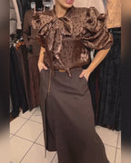 Oravelline - Elegant Trousers with Modern Zip Closure