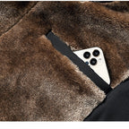 Jacob - Men's warm zipped jacket with protective stand-up collar