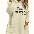 Marilina - Printed Plush Hoodie