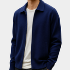 Rafelio | Knit Cardigan with Point Collar