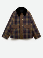 Jolijn - Women's Checked Straight Jacket