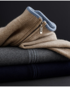 Ronnie | Zip Cardigan with Contrast Cuffs