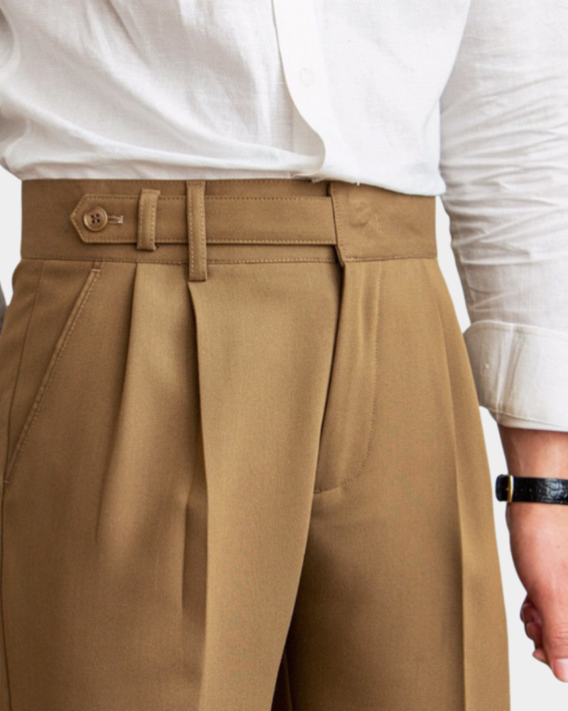 Tobias | Pleated Dress Pants with Straight Leg