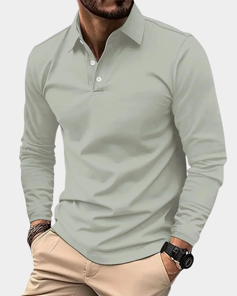 Sullivan | Long Sleeve Polo Shirt in Slim Fit