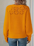 Joravelisse - Elegant Long-Sleeved Knit Sweater