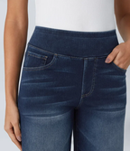 Ruvessa - Women's High Waisted Wide Leg Jeans, Very Stretchy, Modern Fit