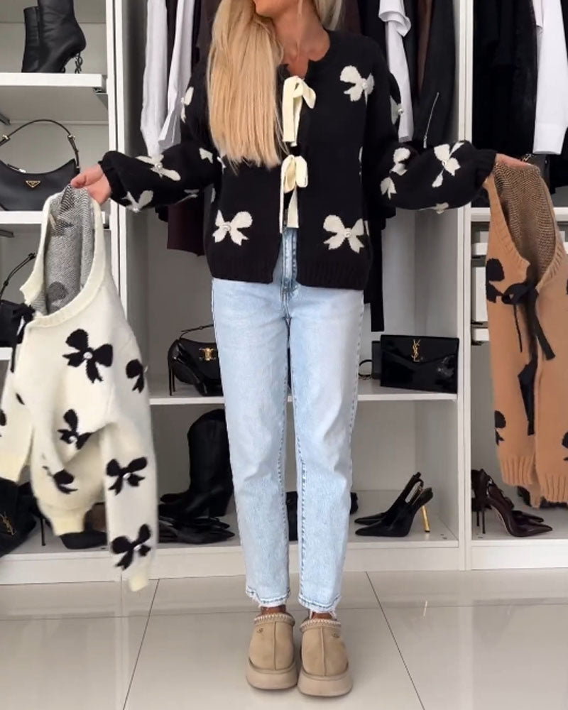 Florentine - Elegant Knot Cardigan