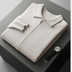 Rafelio | Knit Cardigan with Point Collar