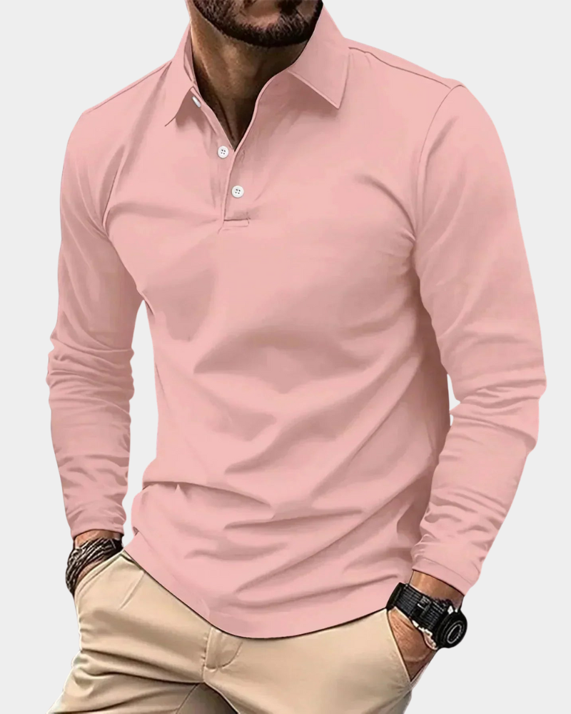 Sullivan | Long Sleeve Polo Shirt in Slim Fit