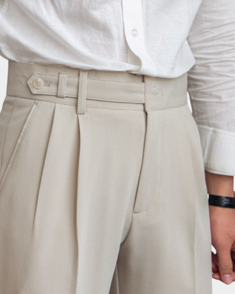 Tobias | Pleated Dress Pants with Straight Leg