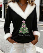 Marivessae - Women's Soft V-Neck Knit Sweater