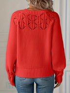 Joravelisse - Elegant Long-Sleeved Knit Sweater
