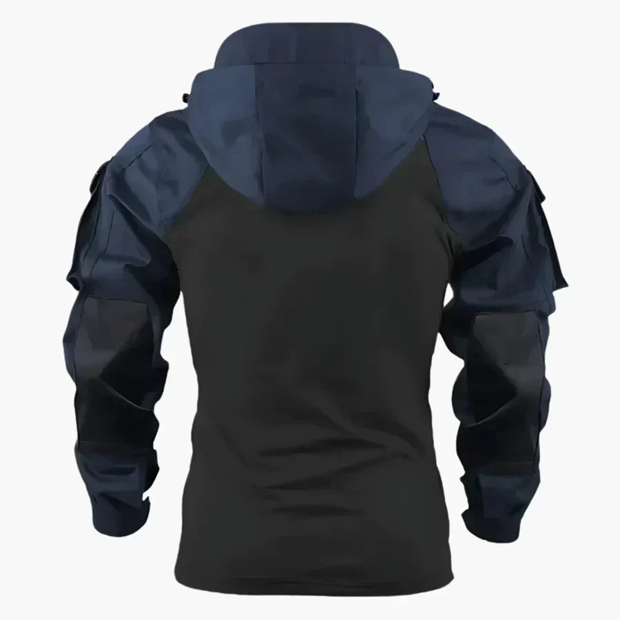 Isaac - Men's breathable outdoor hoodie with contrasting sleeves and hood