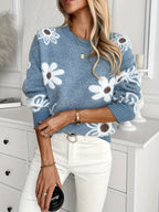 Madeleine - Women's Floral Sweater