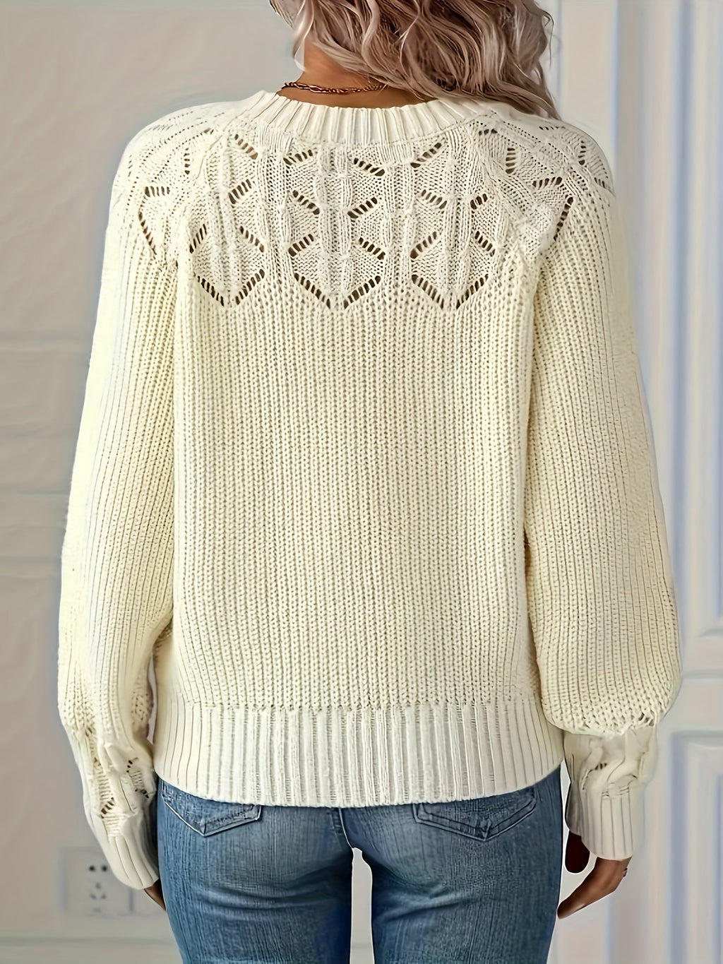Joravelisse - Elegant Long-Sleeved Knit Sweater