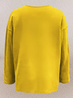 Olivira - Loose-fitting top with a nature-inspired floral pattern