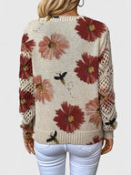 Marisavina - Elegant Vintage Floral Sweater