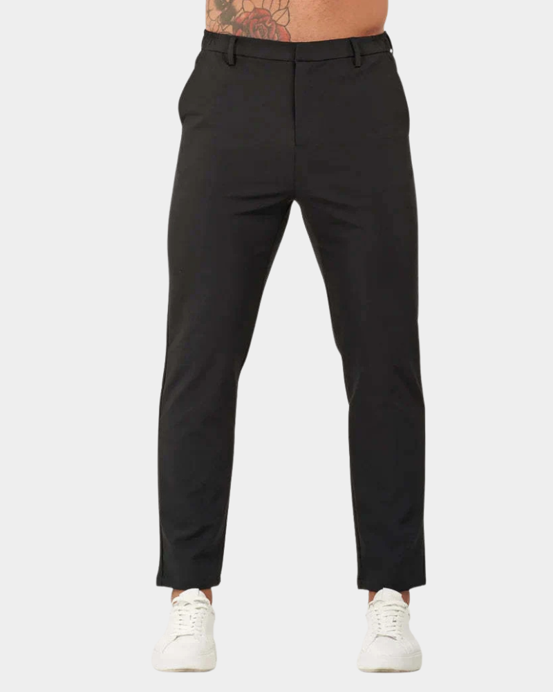 Edmund | Cropped Trousers with Elastic Back Waist