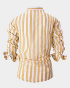Glenn | Long Sleeve Shirt with Wide Vertical Stripes