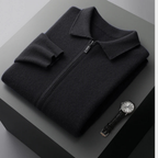 Rafelio | Knit Cardigan with Point Collar