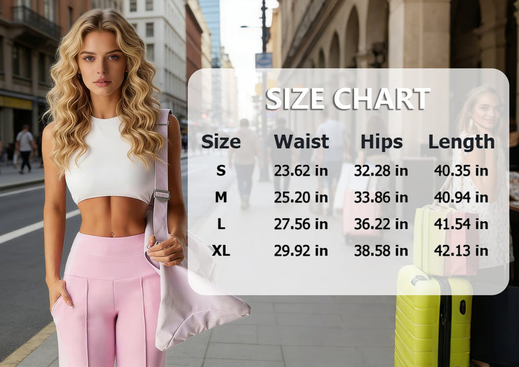 Niselle - Women's Plain Straight Leg Trousers