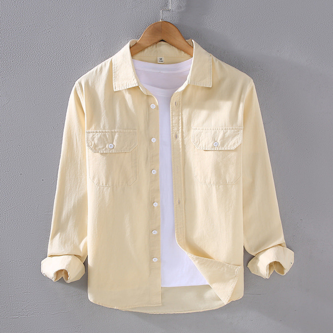 Hollis | Overshirt with Buttoned Cuffs and Drop Hem