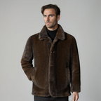 Aldéric - Men's Elegant Faux Fur Parka Coat