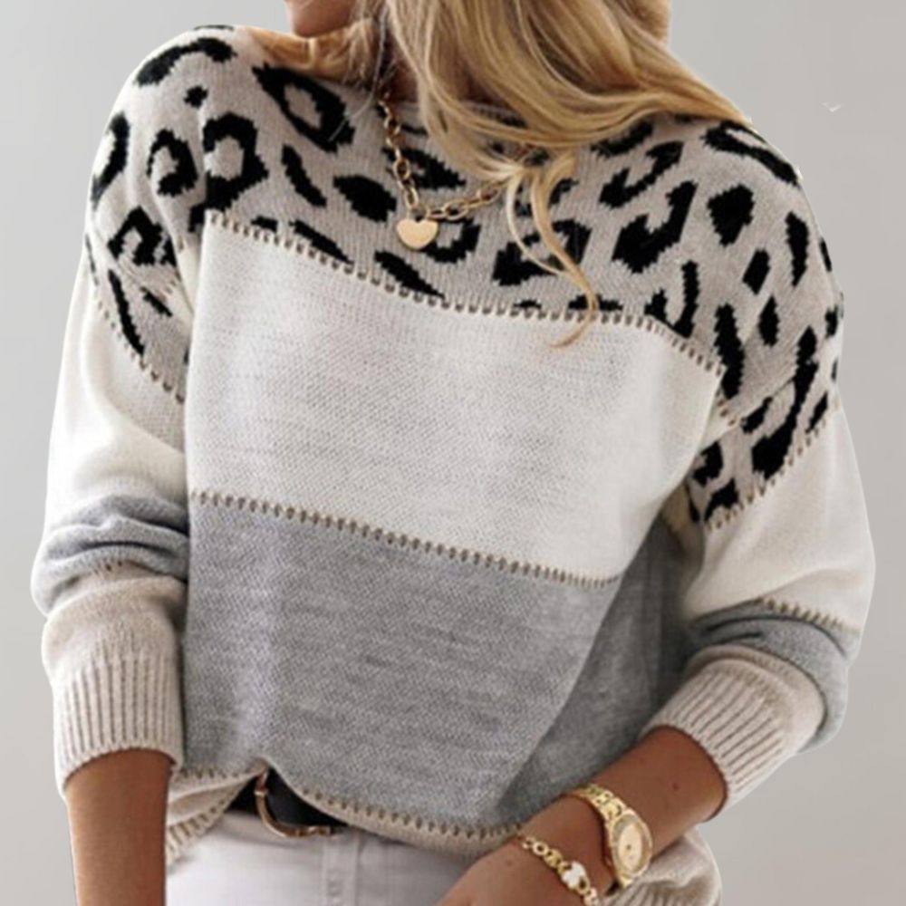 Bernadetta - Trendy and comfortable leopard sweater