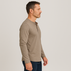 Marlowe | Long Sleeve Shirt with Three Button Placket