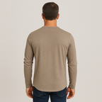 Marlowe | Long Sleeve Shirt with Three Button Placket
