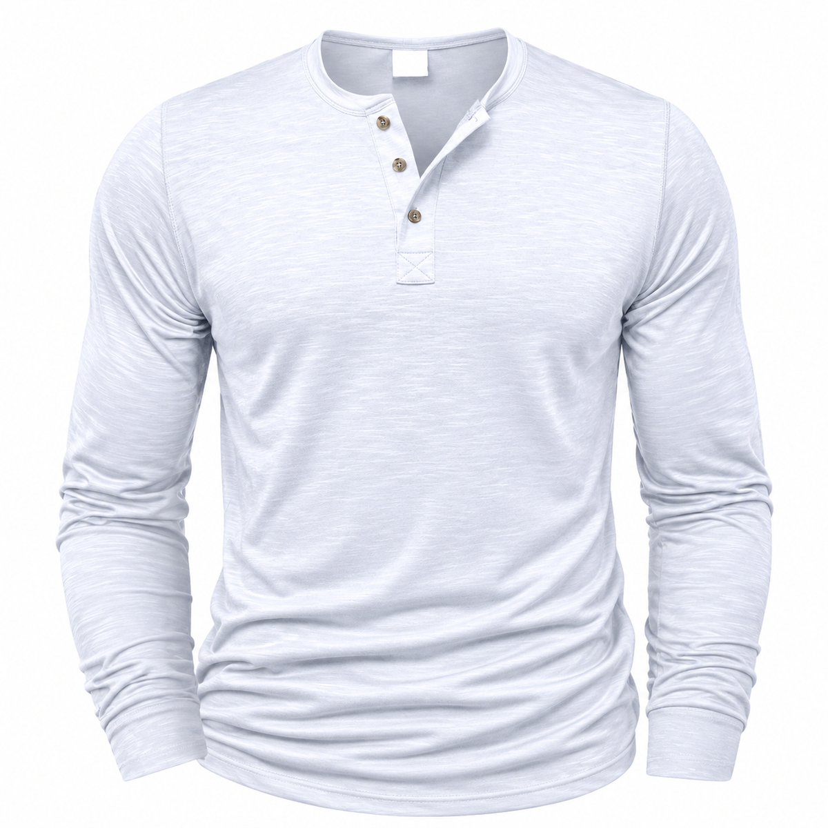 Claude | Long Sleeve Shirt with Henley Placket